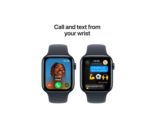 Смарт-годинник Apple Watch SE 2024 GPS 40mm Midnight Aluminium Case with Midnight Sport Band - M/L (MXE93QH/A), зображення 4 Смарт-годинник Apple Watch SE 2024 GPS 40mm Midnight Aluminium Case with Midnight Sport Band - M/L (MXE93QH/A), зображення 4