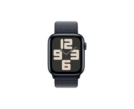 Смарт-часы Apple Watch SE 2024 GPS 40mm Midnight Aluminium Case with Ink Sport Loop (MXEA3QH/A), изображение 2 Смарт-часы Apple Watch SE 2024 GPS 40mm Midnight Aluminium Case with Ink Sport Loop (MXEA3QH/A), изображение 2