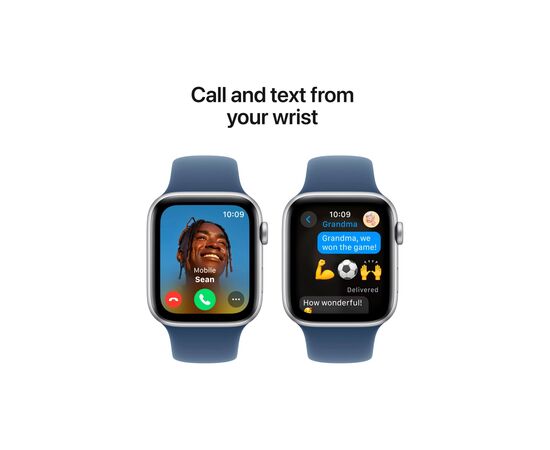 Смарт-часы Apple Watch SE 2024 GPS 40mm Silver Aluminium Case with Denim Sport Band - S/M (MXEC3QH/A), изображение 4 Смарт-часы Apple Watch SE 2024 GPS 40mm Silver Aluminium Case with Denim Sport Band - S/M (MXEC3QH/A), изображение 4