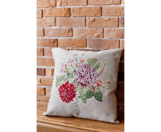 Подушка Прованс гобеленовая декоративная Букет цветов 45х45 см (034205), изображение 2 Подушка Прованс гобеленовая декоративная Букет цветов 45х45 см (034205), изображение 2