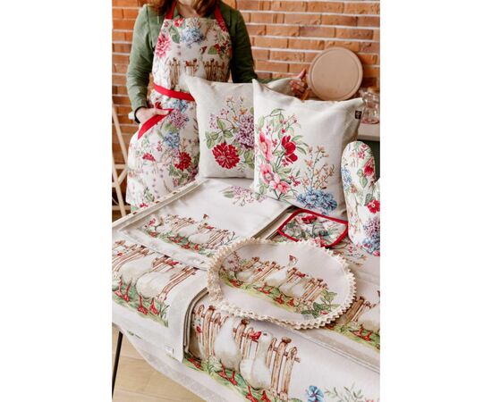 Подушка Прованс гобеленовая декоративная Букет цветов 45х45 см (034205), изображение 5 Подушка Прованс гобеленовая декоративная Букет цветов 45х45 см (034205), изображение 5