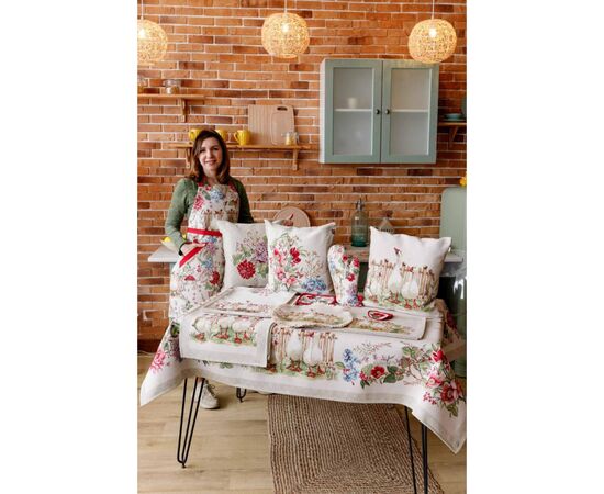 Подушка Прованс гобеленовая декоративная Трое гусей 45х45 см (034201), изображение 6 Подушка Прованс гобеленовая декоративная Трое гусей 45х45 см (034201), изображение 6