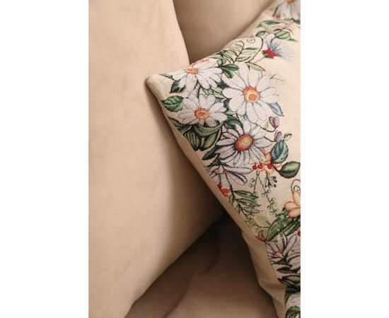 Подушка Прованс гобеленовая декоративная Alicia бабочки и цветы 45х45 см (021823), изображение 4 Подушка Прованс гобеленовая декоративная Alicia бабочки и цветы 45х45 см (021823), изображение 4