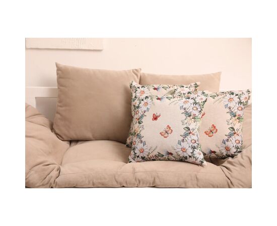Подушка Прованс гобеленовая декоративная Alicia бабочки и цветы 45х45 см (021823), изображение 8 Подушка Прованс гобеленовая декоративная Alicia бабочки и цветы 45х45 см (021823), изображение 8