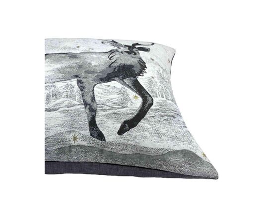 Подушка Прованс гобеленова декоративна Black Night Олень 45х45 см (024574), зображення 4 Подушка Прованс гобеленова декоративна Black Night Олень 45х45 см (024574), зображення 4