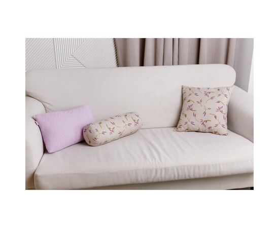 Подушка Прованс декоративная валик Лаванда 40х15 см (036234), изображение 3 Подушка Прованс декоративная валик Лаванда 40х15 см (036234), изображение 3