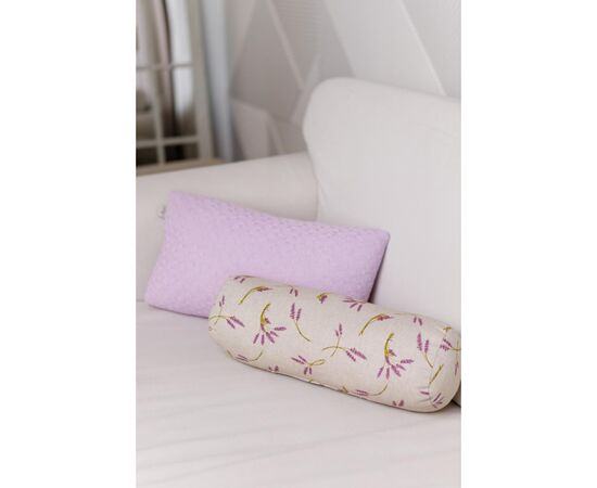 Подушка Прованс декоративная валик Лаванда 40х15 см (036234), изображение 4 Подушка Прованс декоративная валик Лаванда 40х15 см (036234), изображение 4