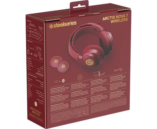 Наушники SteelSeries Arctis Nova 7 Wireless Dragon Edition Red (61557), изображение 9 Наушники SteelSeries Arctis Nova 7 Wireless Dragon Edition Red (61557), изображение 9