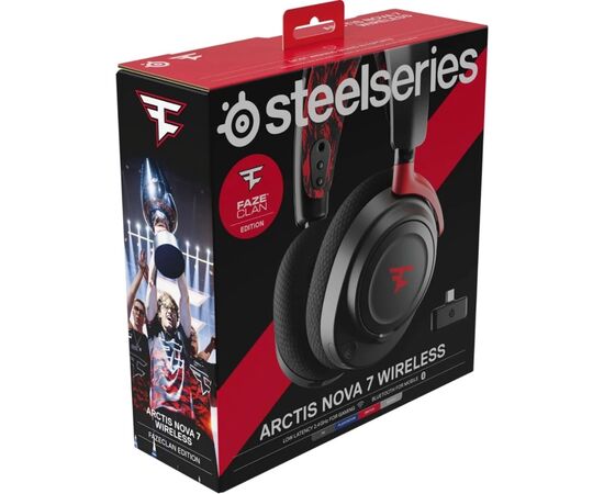 Наушники SteelSeries Arctis Nova 7 Wireless Faze Clan Black (61556), изображение 6 Наушники SteelSeries Arctis Nova 7 Wireless Faze Clan Black (61556), изображение 6