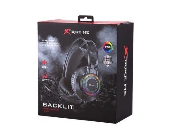 Наушники Xtrike ME GH-509 RGB Black (GH-509), изображение 5 Наушники Xtrike ME GH-509 RGB Black (GH-509), изображение 5