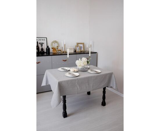 Скатерть Прованс праздничная Жемчужина Silver 132х220 см (037598), изображение 6 Скатерть Прованс праздничная Жемчужина Silver 132х220 см (037598), изображение 6