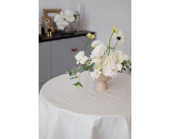 Скатерть Прованс праздничная круглая Жемчужина White Dх136 (037604), изображение 7 Скатерть Прованс праздничная круглая Жемчужина White Dх136 (037604), изображение 7