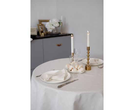 Скатерть Прованс праздничная круглая Жемчужина White Dх136 (037604), изображение 9 Скатерть Прованс праздничная круглая Жемчужина White Dх136 (037604), изображение 9