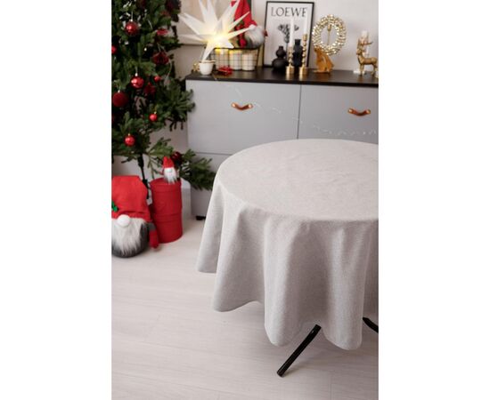 Скатерть Прованс праздничная круглая Жемчужина Silver Dх180 (037606), изображение 10 Скатерть Прованс праздничная круглая Жемчужина Silver Dх180 (037606), изображение 10