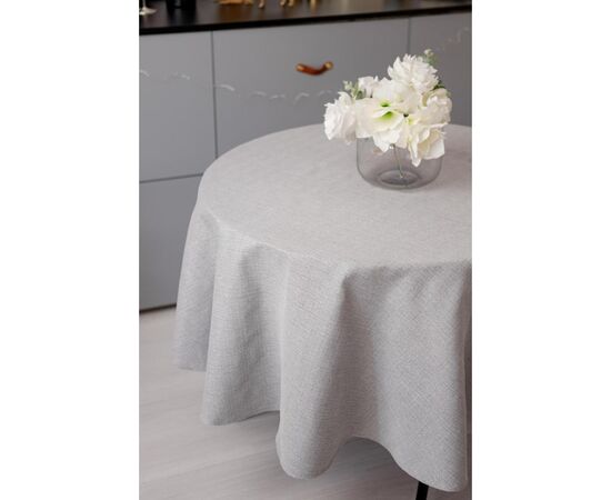 Скатерть Прованс праздничная круглая Жемчужина Silver Dх180 (037606), изображение 8 Скатерть Прованс праздничная круглая Жемчужина Silver Dх180 (037606), изображение 8