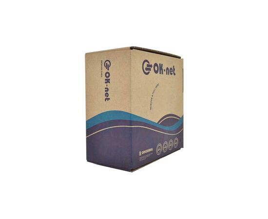 Кабель мережевий OK-Net UTP 500м cat.5, 2 пари (U/UTP-cat.5) (КПП-ВП (100) 2*2*0,48 / 500)