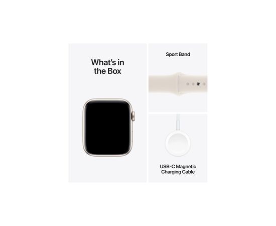 Смарт-часы Apple Watch SE 2024 GPS 44mm Starlight Aluminium Case with Starlight Sport Band - M/L (MXEV3QH/A), изображение 7 Смарт-часы Apple Watch SE 2024 GPS 44mm Starlight Aluminium Case with Starlight Sport Band - M/L (MXEV3QH/A), изображение 7