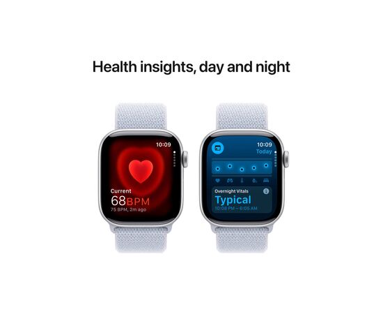 Смарт-годинник Apple Watch Series 10 GPS 42mm Silver Aluminium Case with Blue Cloud Sport Loop (MWWD3QH/A), зображення 5 Смарт-годинник Apple Watch Series 10 GPS 42mm Silver Aluminium Case with Blue Cloud Sport Loop (MWWD3QH/A), зображення 5