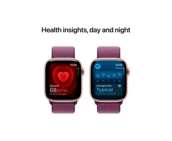Смарт-часы Apple Watch Series 10 GPS 42mm Rose Gold Aluminium Case with Plum Sport Loop (MWWK3QH/A), изображение 5