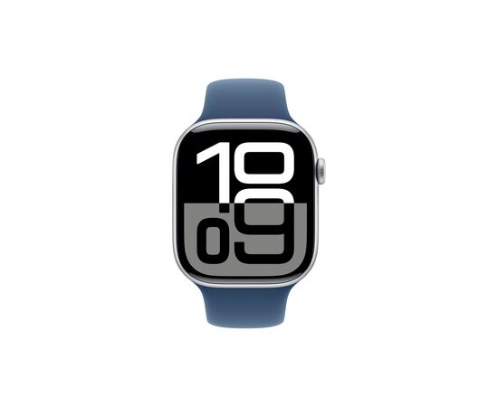 Смарт-часы Apple Watch Series 10 GPS 46mm Silver Aluminium Case with Denim Sport Band - M/L (MWWM3QH/A), изображение 2 Смарт-часы Apple Watch Series 10 GPS 46mm Silver Aluminium Case with Denim Sport Band - M/L (MWWM3QH/A), изображение 2