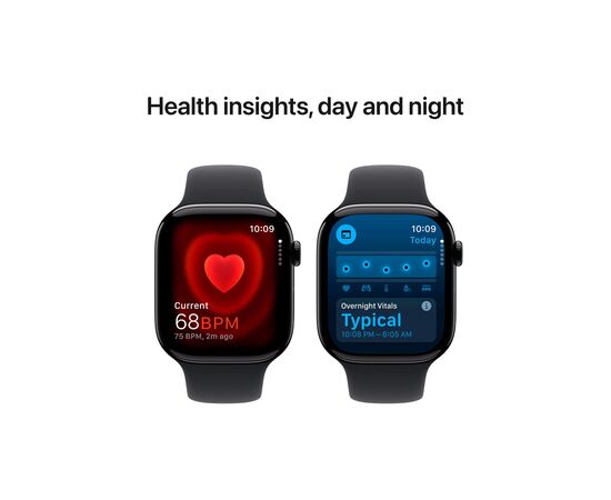 Смарт-годинник Apple Watch Series 10 GPS 46mm Jet Black Aluminium Case with Black Sport Band - S/M (MWWP3QH/A), зображення 5