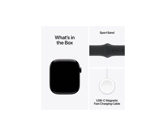 Смарт-годинник Apple Watch Series 10 GPS 46mm Jet Black Aluminium Case with Black Sport Band - S/M (MWWP3QH/A), зображення 9