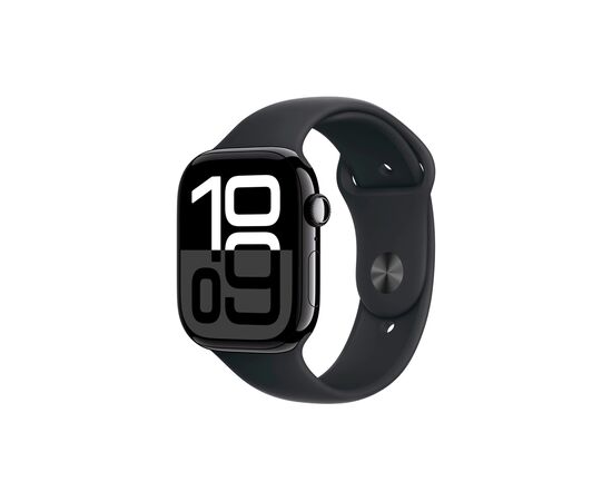 Смарт-часы Apple Watch Series 10 GPS 46mm Jet Black Aluminium Case with Black Sport Band - M/L (MWWQ3QH/A)
