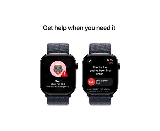 Смарт-часы Apple Watch Series 10 GPS 46mm Jet Black Aluminium Case with Ink Sport Loop (MWWR3QH/A), изображение 6