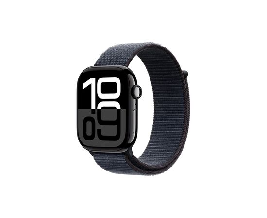 Смарт-часы Apple Watch Series 10 GPS 46mm Jet Black Aluminium Case with Ink Sport Loop (MWWR3QH/A)