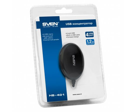 Концентратор Sven HB-401 black, изображение 4 Концентратор Sven HB-401 black, изображение 4