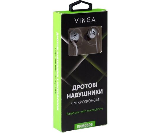 Навушники Vinga EPM030 Silver (EPM030S), зображення 4 Навушники Vinga EPM030 Silver (EPM030S), зображення 4