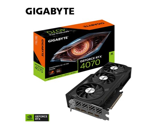 Видеокарта GIGABYTE GeForce RTX4070 12Gb WINDFORCE OC (GV-N4070WF3OCV2-12GD), изображение 9 Видеокарта GIGABYTE GeForce RTX4070 12Gb WINDFORCE OC (GV-N4070WF3OCV2-12GD), изображение 9