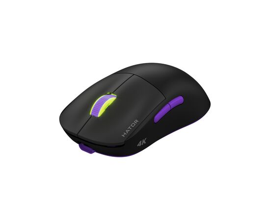 Мишка Hator Quasar 2 Ultra 4K Wireless/Bluetooth/USB Black/Lilac (HTM570BL), зображення 2 Мишка Hator Quasar 2 Ultra 4K Wireless/Bluetooth/USB Black/Lilac (HTM570BL), зображення 2