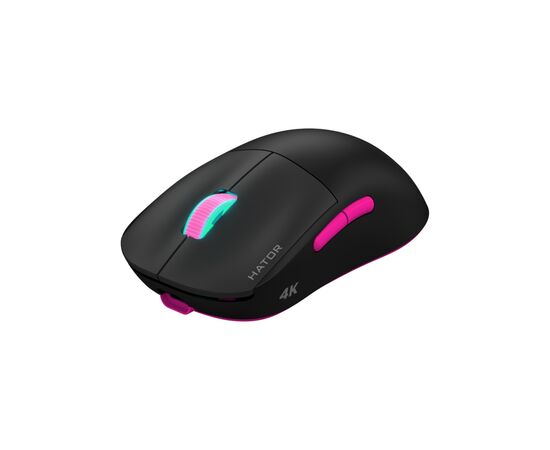 Мишка Hator Quasar 2 Ultra 4K Wireless/Bluetooth/USB Black/Pink (HTM570BP), зображення 2 Мишка Hator Quasar 2 Ultra 4K Wireless/Bluetooth/USB Black/Pink (HTM570BP), зображення 2