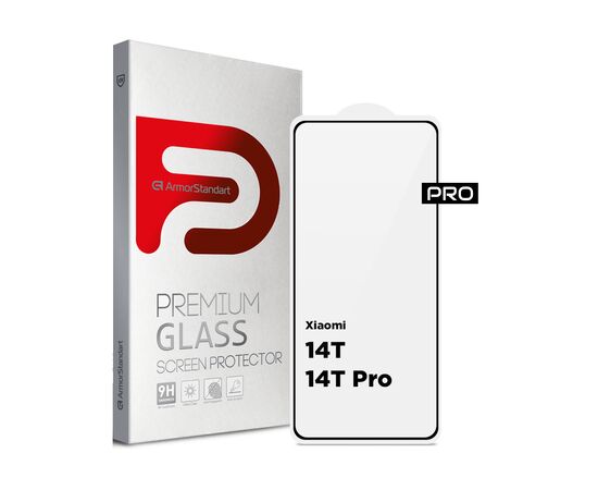 Стекло защитное Armorstandart Pro Xiaomi 14T / 14T Pro Black (ARM79330)