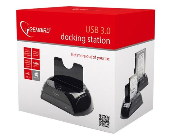 Док-станція для накопичувачів Gembird 2.5\3.5 SATA HDD, USB 3.0 (HD32-U3S-2), зображення 3 Док-станція для накопичувачів Gembird 2.5\3.5 SATA HDD, USB 3.0 (HD32-U3S-2), зображення 3