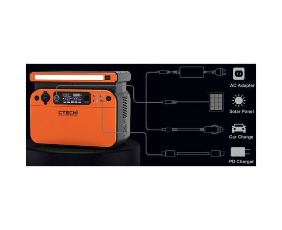 Зарядна станція CTECHi GT500 500W (GT500), зображення 6 Зарядна станція CTECHi GT500 500W (GT500), зображення 6
