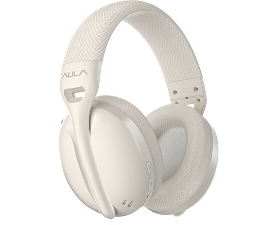 Наушники Aula S6 - 3 in 1 Wired/2.4G Wireless/Bluetooth Milk Tea (6948391235578), изображение 5 Наушники Aula S6 - 3 in 1 Wired/2.4G Wireless/Bluetooth Milk Tea (6948391235578), изображение 5