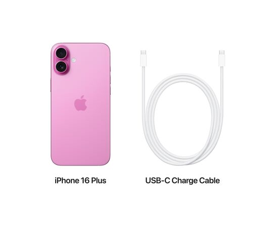 Мобільний телефон Apple iPhone 16 Plus 256GB Pink (MXY13), зображення 8 Мобільний телефон Apple iPhone 16 Plus 256GB Pink (MXY13), зображення 8