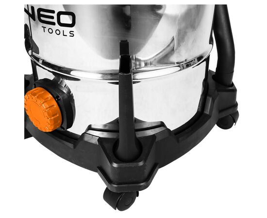 Пылесос строительный Neo Tools 1400Вт, 18 кПа, 30л, HEPA, колеса, 5.92кг (04-738), изображение 11 Пылесос строительный Neo Tools 1400Вт, 18 кПа, 30л, HEPA, колеса, 5.92кг (04-738), изображение 11