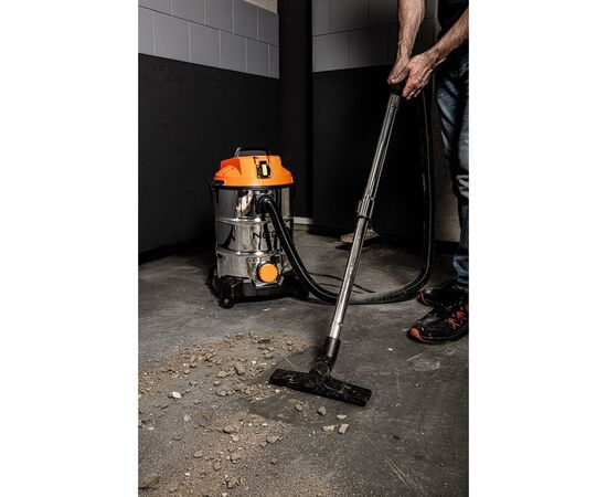 Пылесос строительный Neo Tools 1400Вт, 18 кПа, 30л, HEPA, колеса, 5.92кг (04-738), изображение 3 Пылесос строительный Neo Tools 1400Вт, 18 кПа, 30л, HEPA, колеса, 5.92кг (04-738), изображение 3