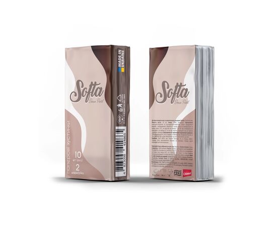 Серветки косметичні Chisto Softa 2 шари 10 шт х 10 пачок (4823098414841), зображення 4 Серветки косметичні Chisto Softa 2 шари 10 шт х 10 пачок (4823098414841), зображення 4