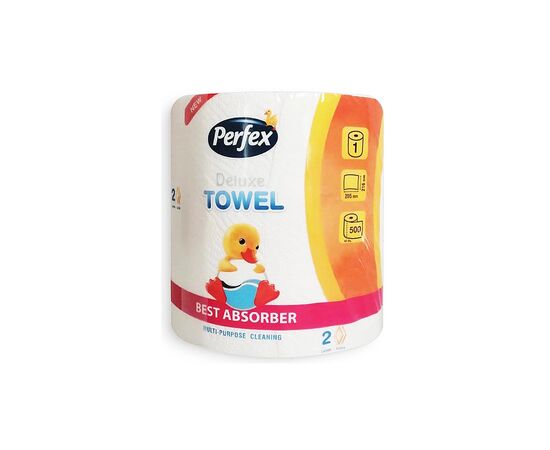 Паперові рушники Perfex Deluxe 2 шари 500 аркушів 1 рулон (8606108597941)