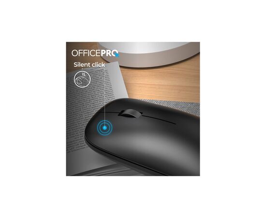Мышка OfficePro M225B Silent Click Wireless Black (M225B), изображение 10 Мышка OfficePro M225B Silent Click Wireless Black (M225B), изображение 10