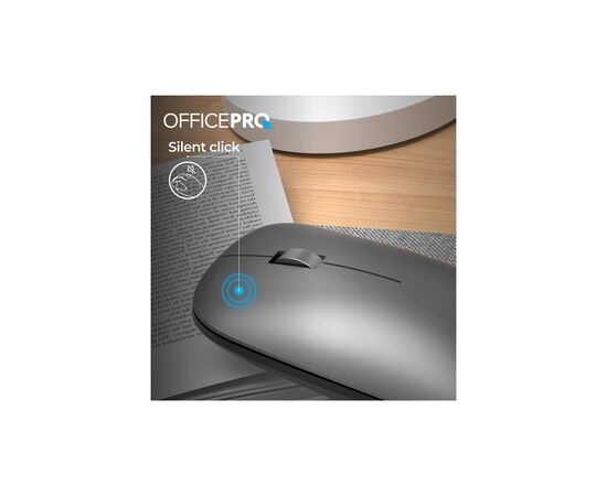 Мышка OfficePro M225G Silent Click Wireless Gray (M225G), изображение 10 Мышка OfficePro M225G Silent Click Wireless Gray (M225G), изображение 10