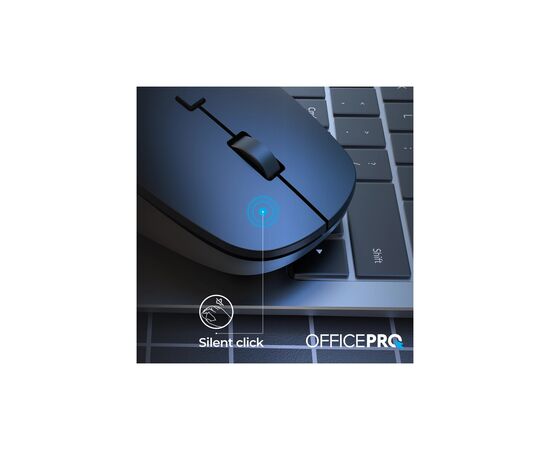 Мышка OfficePro M305B Silent Click Ergonomic Wireless Black (M305B), изображение 10 Мышка OfficePro M305B Silent Click Ergonomic Wireless Black (M305B), изображение 10