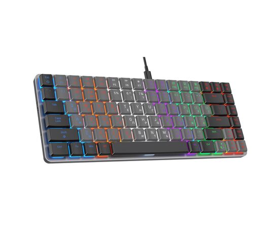 Клавиатура GamePro MK140R Red Swich Low Profile USB Dark Gray (MK140R), изображение 2 Клавиатура GamePro MK140R Red Swich Low Profile USB Dark Gray (MK140R), изображение 2