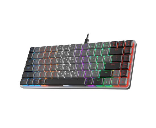 Клавиатура GamePro MK140R Red Swich Low Profile USB Dark Gray (MK140R), изображение 3 Клавиатура GamePro MK140R Red Swich Low Profile USB Dark Gray (MK140R), изображение 3