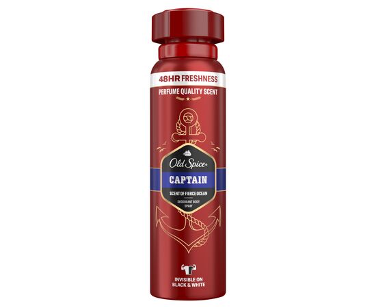 Дезодорант Old Spice Captain аэрозольный 150 мл (8001090962867), изображение 2 Дезодорант Old Spice Captain аэрозольный 150 мл (8001090962867), изображение 2