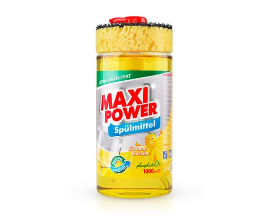 Засіб для ручного миття посуду Maxi Power Лимон 1000 мл (4823098400929)
